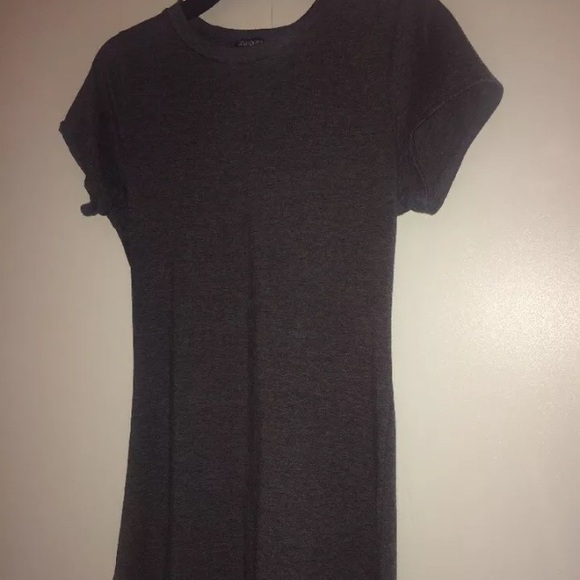 Fashion Nova Dresses & Skirts - Fashion Nova Tori Tunic Charcoal T shirt Dress